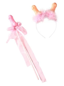 Image of the Fun Headband and Humorous Ribbon, the ideal accessory for festive evenings.