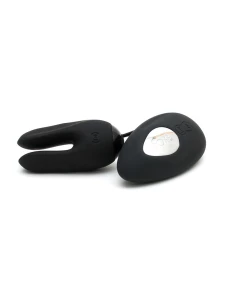 Innovativer DORR Ozzy Rabbit Vibrator - Vibrierendes Ei und Klitorisstimulator aus schwarzem Silikon