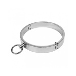 RIMBA Stainless Steel BDSM Collar for Submissive with D-Ring