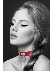 Image du Collier fétish rouge de la marque Bijoux Pour Toi
