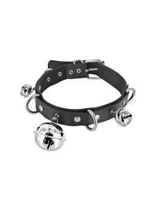 Image of the Black BDSM Necklace with Tinkles from Fetish Tentation