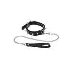 BDSM-Halsband mit Metallspitzen und Leine von Fetish Tentation