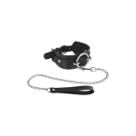 Image of the Fetish Tentation BDSM necklace and leash in black
