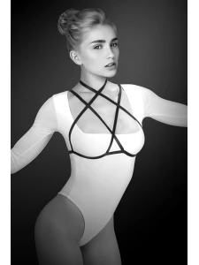 Image of the Lola Body Harness from Bijoux Pour Toi, an elegant and sexy BDSM accessory