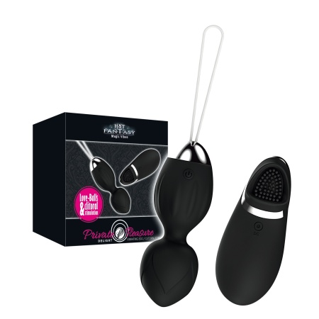 Hot Fantasy black vibrating egg, clitoral stimulator