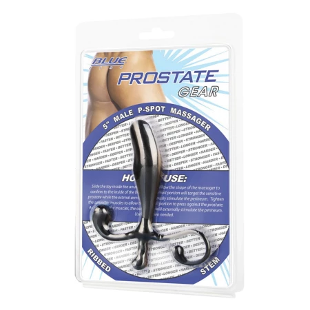 Stimolatore prostatico in silicone Blue Line per una stimolazione ottimale della prostata e del perineo