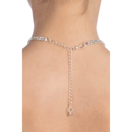 Bild der Audrey Silber Strass-Halskette von Bijoux pour Toi