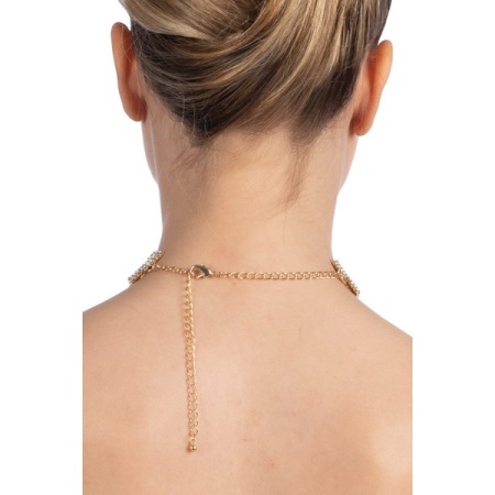 Emma gold rhinestone necklace from Bijoux Pour Toi