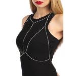 Bijou de buste argenté et strass Agathe - Bijoux pour toi