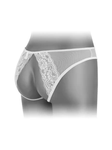 Culotte Christine Ouverte Blanche de Fashion Secret - Lingerie Sexy