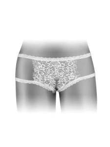 Emma white open panties by Fashion Secret, sexy women's lingerie in fine lace