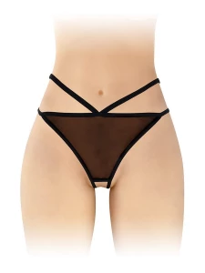 Image of the Sylvie Open Thong by Fashion Secret, sexy fine knit lingerie for women