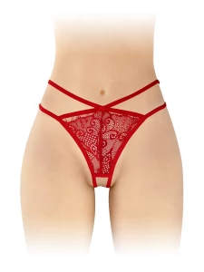Fashion Secret Mylene open thong in red lace