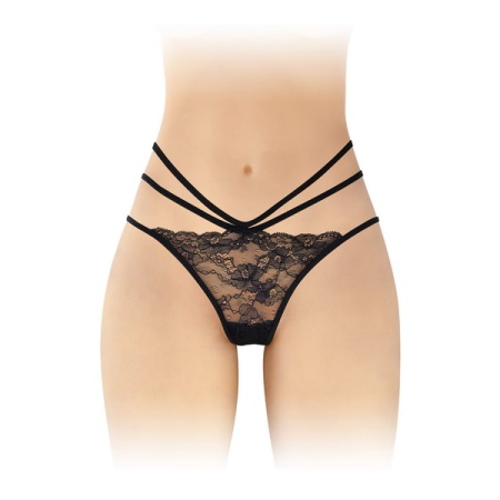 Image de la culotte Nadia ouverte noire de Fashion Secret - Lingerie sexy