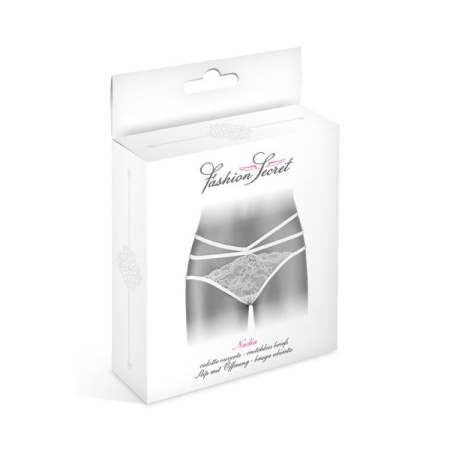 Image showing the Nadia white open panties from Fashion Secret