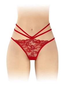 Image of the Nadia Red Open Panties - Sexy Lingerie by Fashion Secret