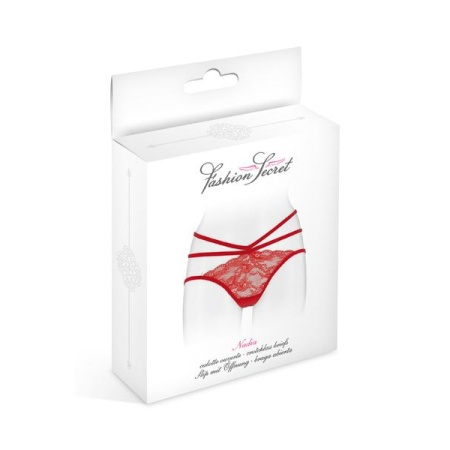 Image of the Nadia Red Open Panties - Sexy Lingerie by Fashion Secret
