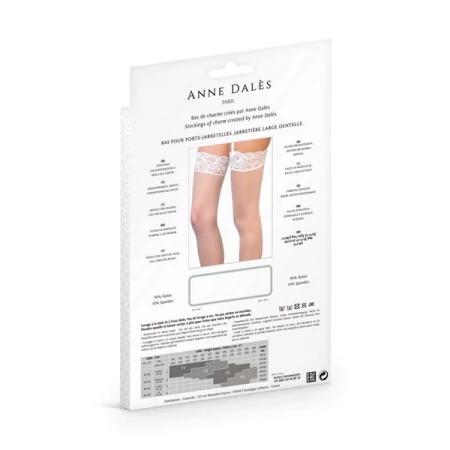 Bruna suspender stockings by Anne Dalès - Sexy and Elegant Lingerie