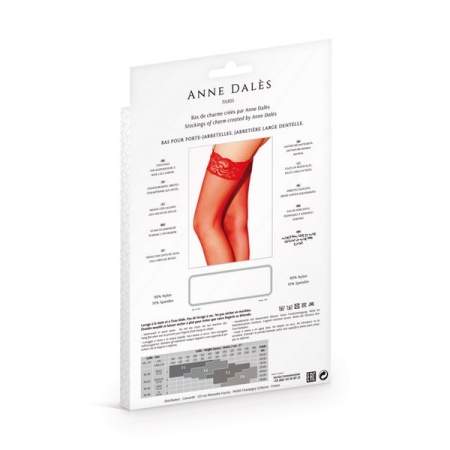 Immagine di Sexy Bruna Calze con bretella rosse di Anne Dalès