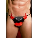 Image of Thong Red Black Bull Paris Hollywood