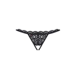Woman wearing an open floral lace thong Obsessive