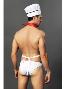 Man wearing the Paris Hollywood white chef outfit