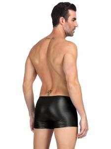 Man wearing wetlook boxer shorts with zip from Paris Hollywood