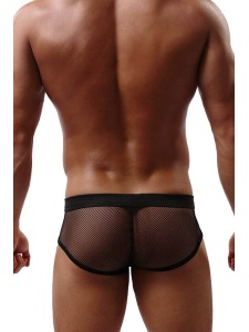 Sexy lingerie - Black fishnet briefs by Paris Hollywood