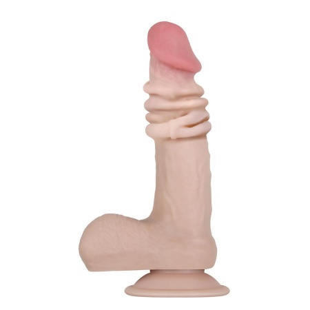 Evolved's flexible, realistic dildo for an authentic experience