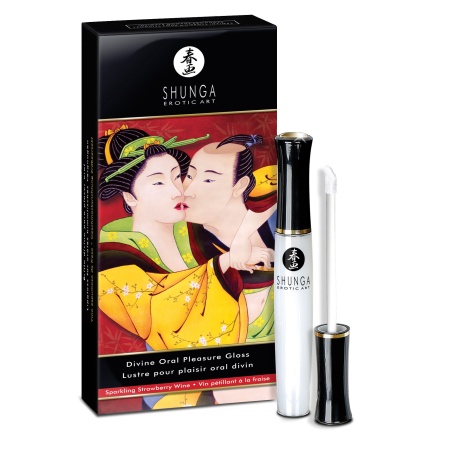 Shunga Plaisir Oral Divin - Strawberry lip gloss for oral pleasure
