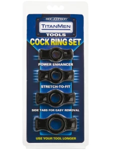 Image of TITANMEN Cockring Set Black