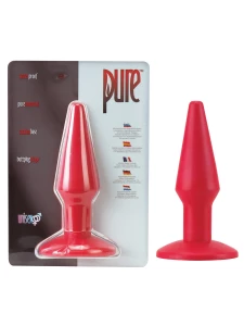 Image of the PURE Plug rot mittel by Seven creations, anal plug in red TPE