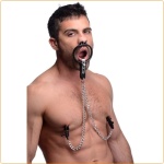 Accessoire BDSM - Épandeur de bouche et pinces à mamelon