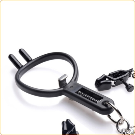 BDSM accessories - Mouth spreader and nipple clamps