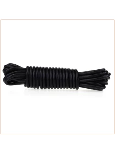 6m black silicone bondage rope for an intense BDSM experience
