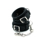 Rimba BDSM Handschellen aus schwarzem Silikon