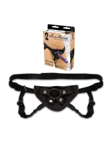 Lux Fetish Harness Black with two adjustable rings