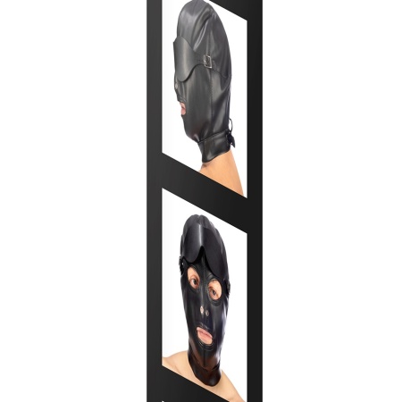Image of the Fetish Tentation balaclava with adjustable eye patch and lace strap