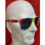 Multicoloured rainbow sunglasses