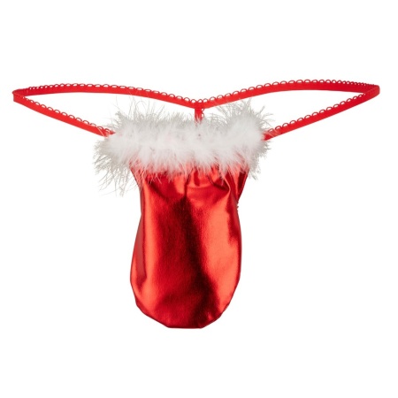 Bild des String Package Sexy Geschenk von Svenjoyment in roter Verpackung mit Federn