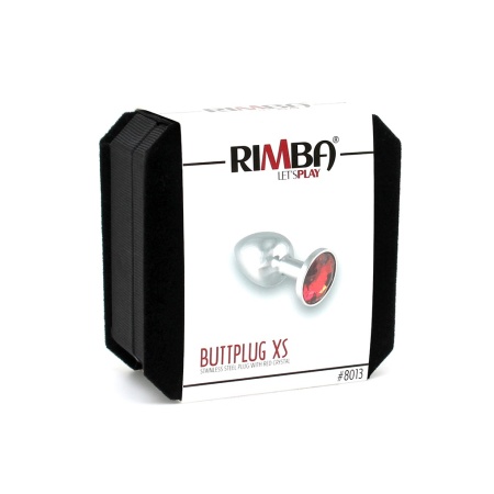 Immagine del plug anale rosso Rimba Metal 80gr XS
