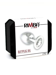 Image du Plug anal en métal Rimba 360gr cristal XL