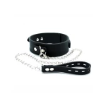 Collier BDSM avec Laisse en Métal de Rimba, accessoire de domination