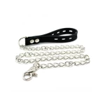 Collier BDSM avec Laisse en Métal de Rimba, accessoire de domination