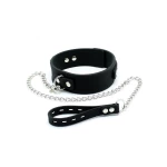 Collier BDSM avec Laisse en Métal de Rimba, accessoire de domination