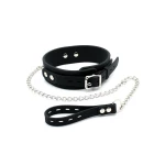 Collier BDSM avec Laisse en Métal de Rimba, accessoire de domination