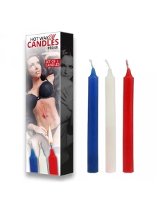 Pack of 3 Rimba low temperature SM candles for erotic games