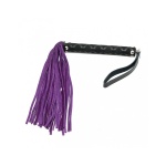Rimba Small Whip with Purple Leather Straps - BDSM Accessory