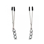 Rimba Bondage Play adjustable silver plated breast clamps