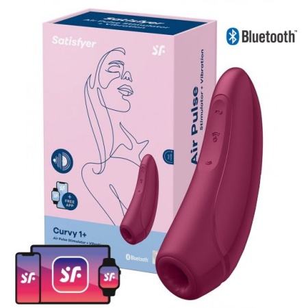Satisfyer Curvy 1+ Purple Vibrator - Wasserdichtes Sextoy für die Frau